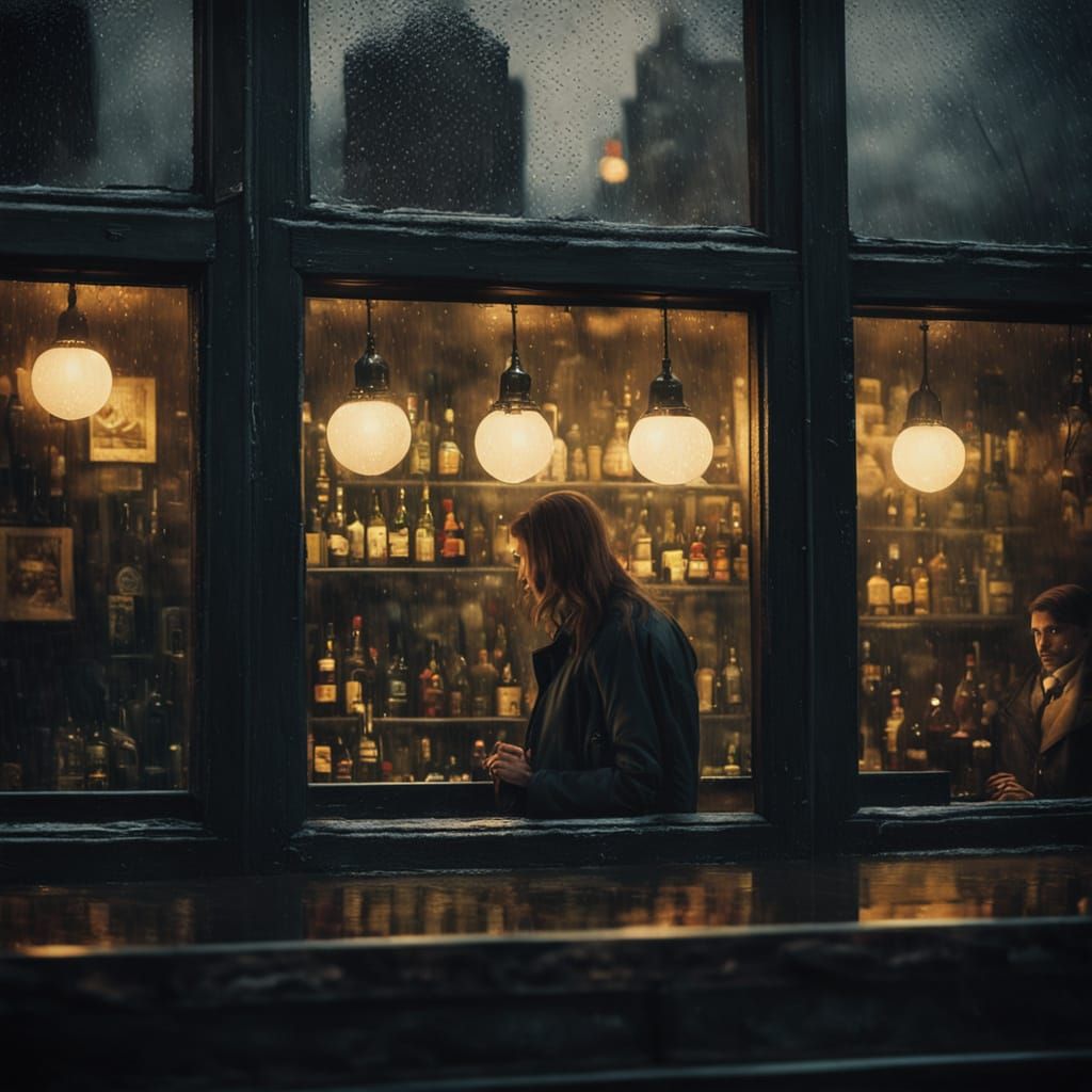 Film Noir: Rainy Day in Old NYC