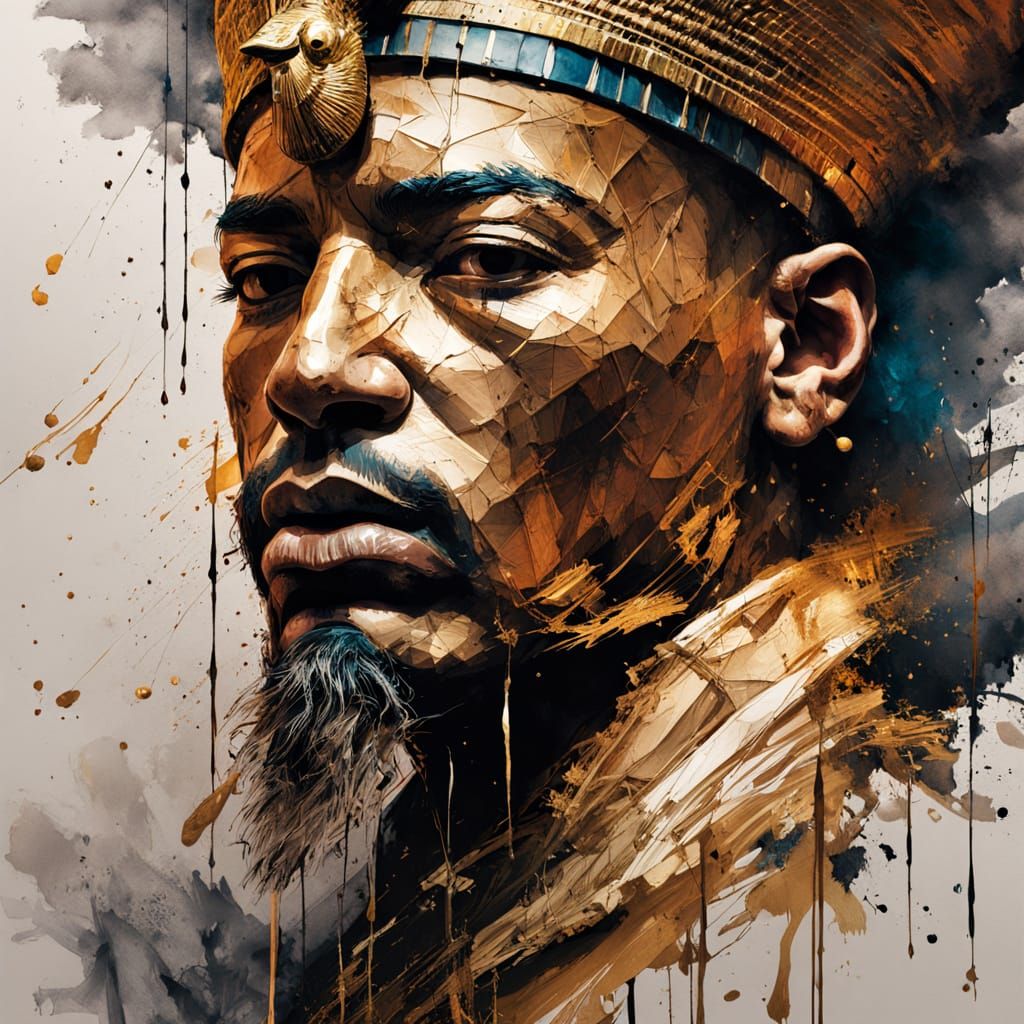 Golden Trump in Ornate Throne Room