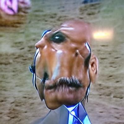 AI Interpretation: Person with Horse-like Face