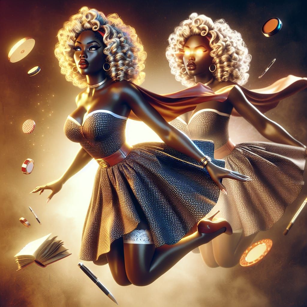 Vintage Goddess with Supernatural Powers