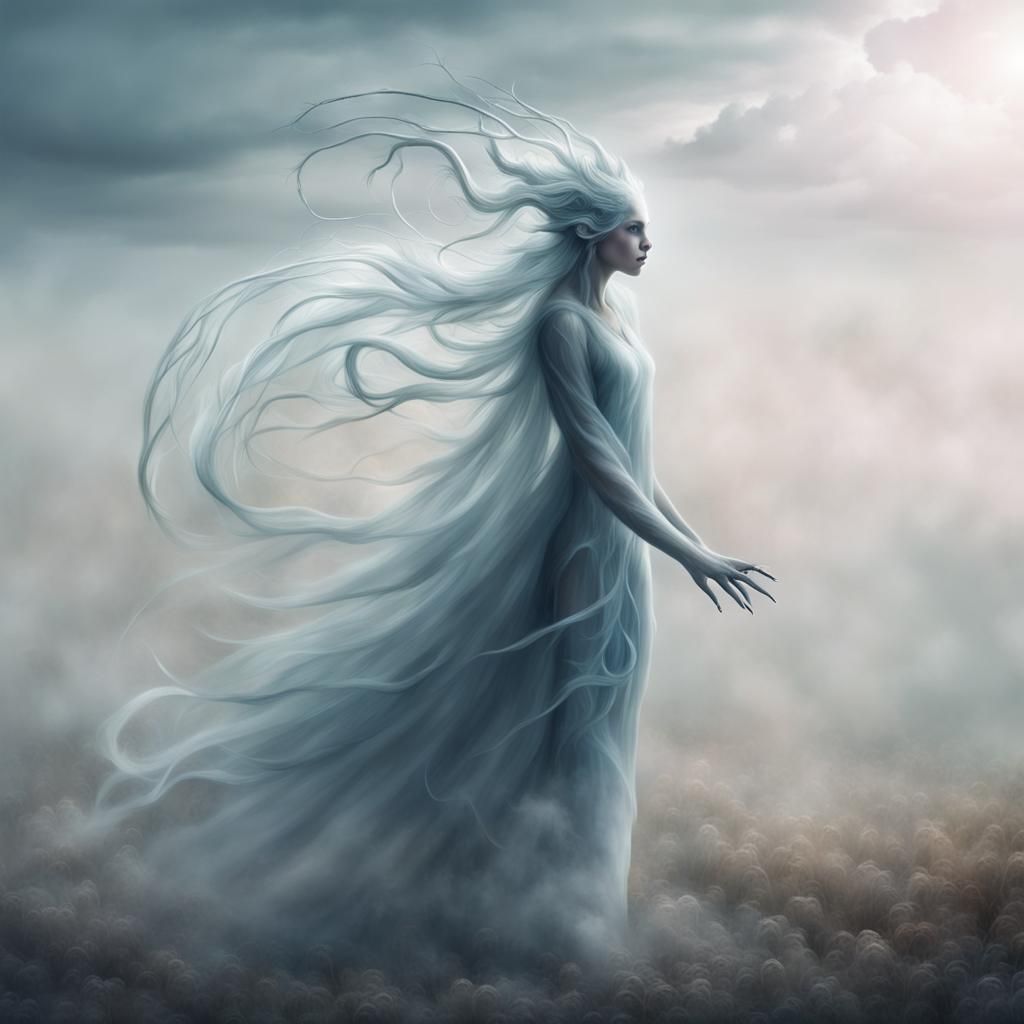 Ethereal Air Creature in Magical World