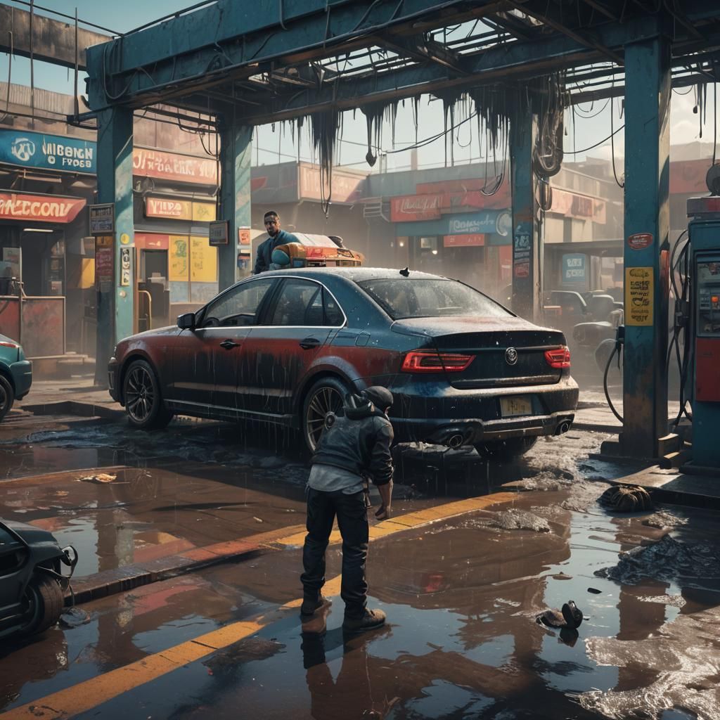 A Depressive Outcast Finds Solace in a Fantastical Car Wash