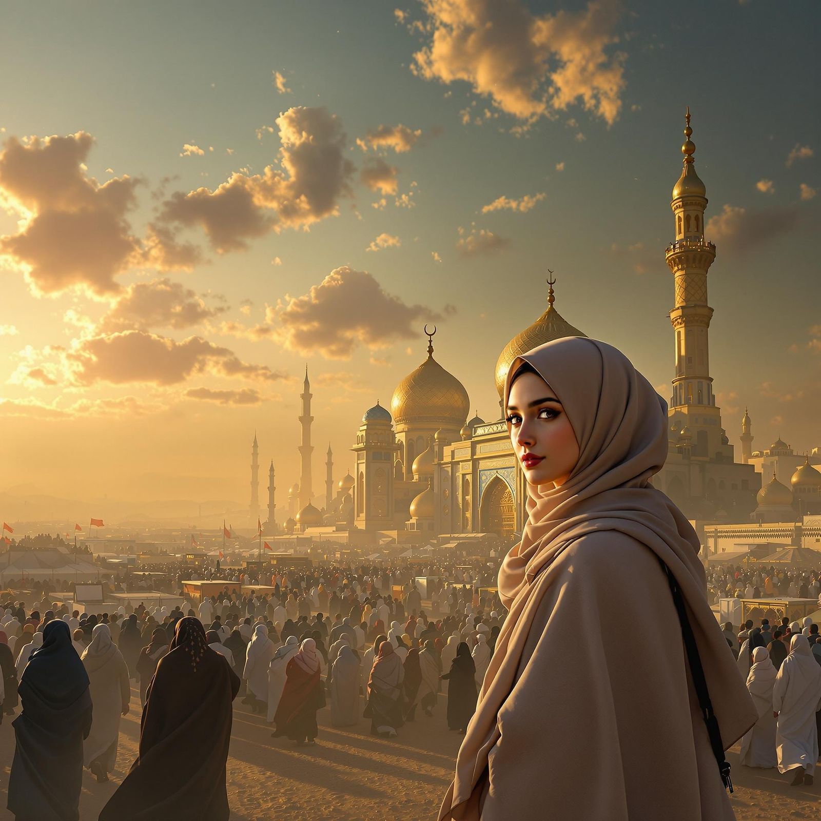 Surreal Desert Pilgrimage to Karbala's Imam Hussain Shrine i...