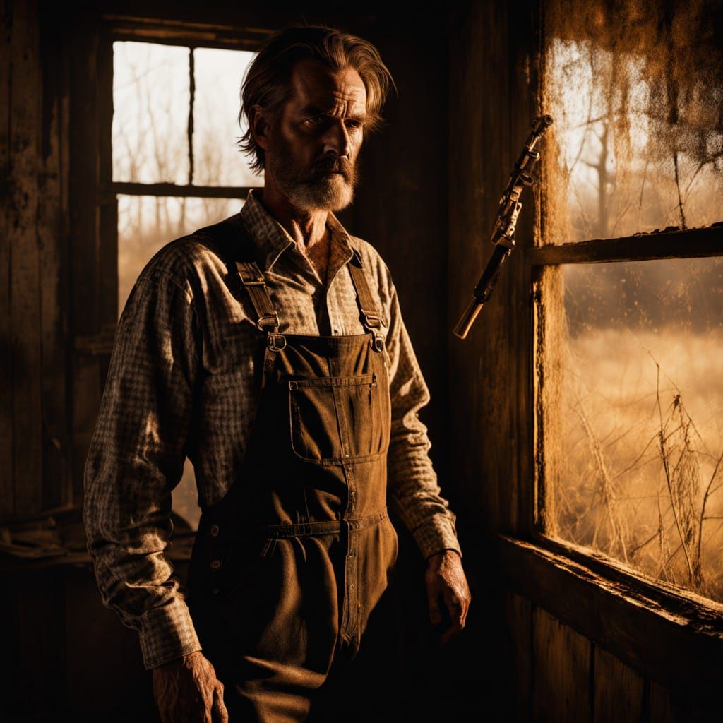 Ominous Redneck in Gingham