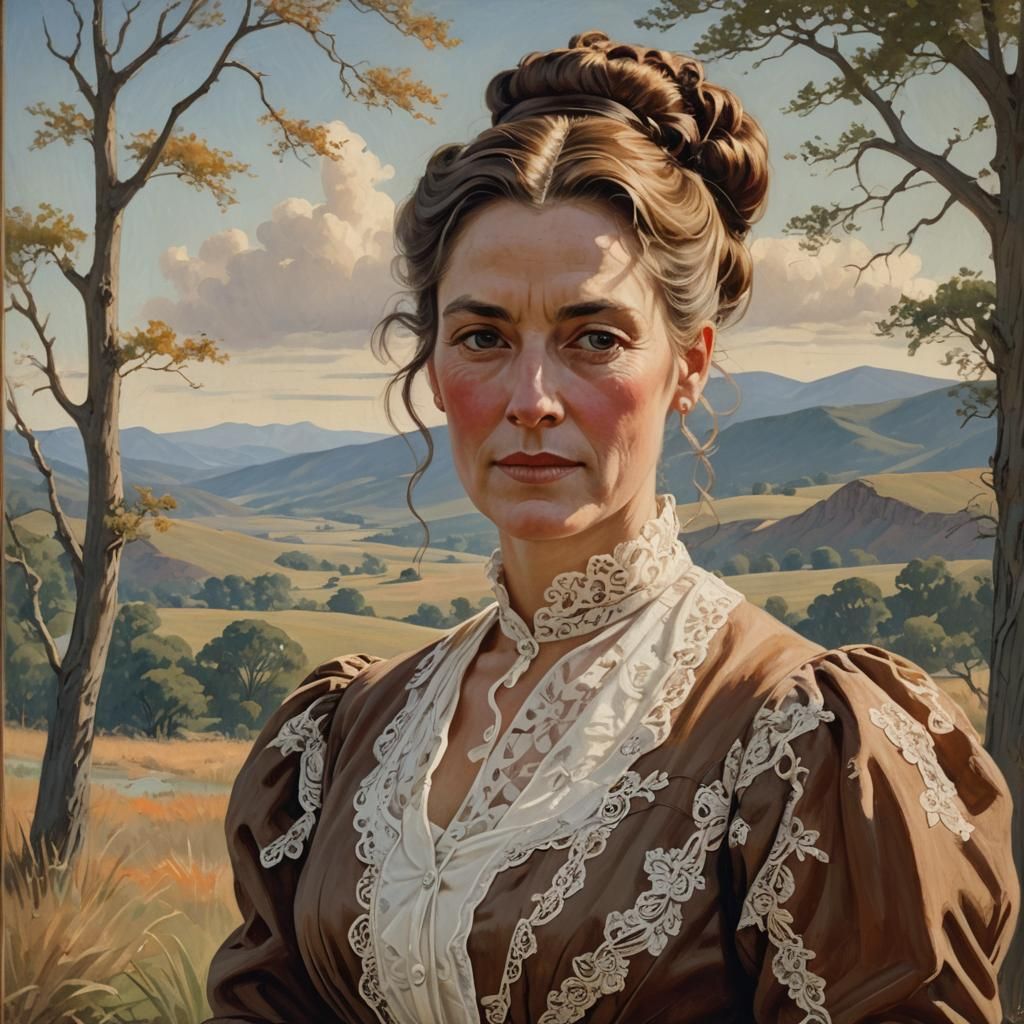 American Realism Portrait of Nancy Jane Adams, 1904