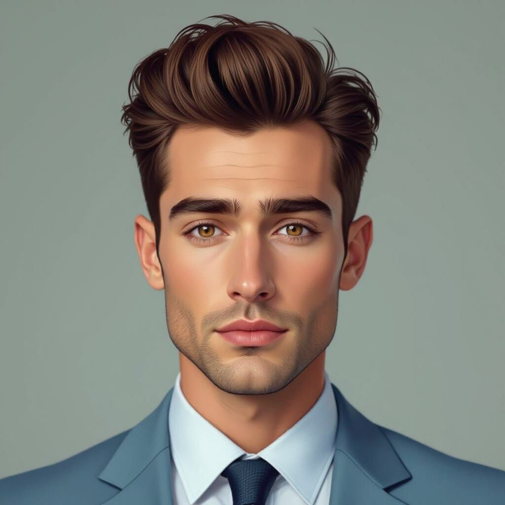 Accountant Jim Portrait in Expressive Art Style