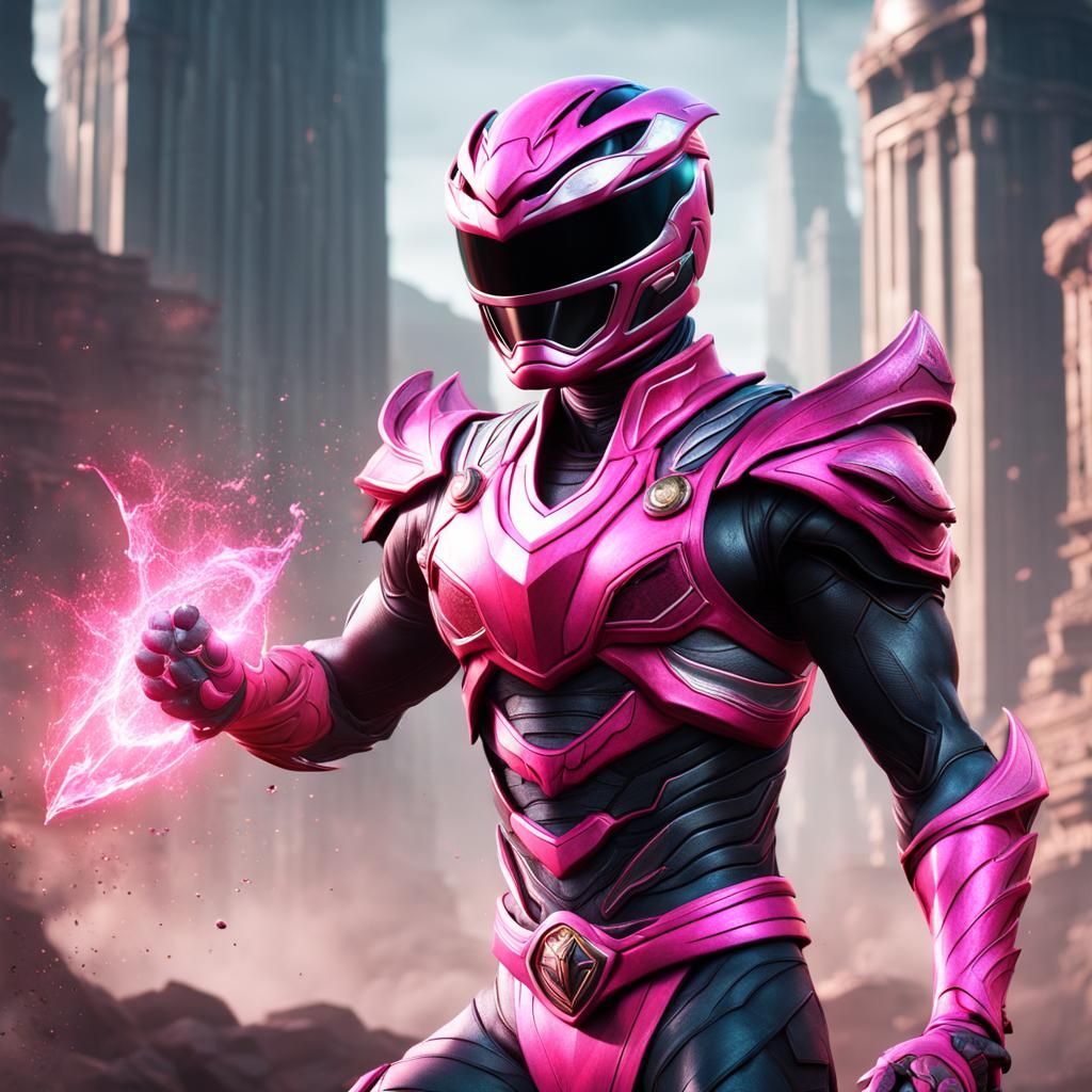 Male Pink Power Ranger Fantasy Concept Art