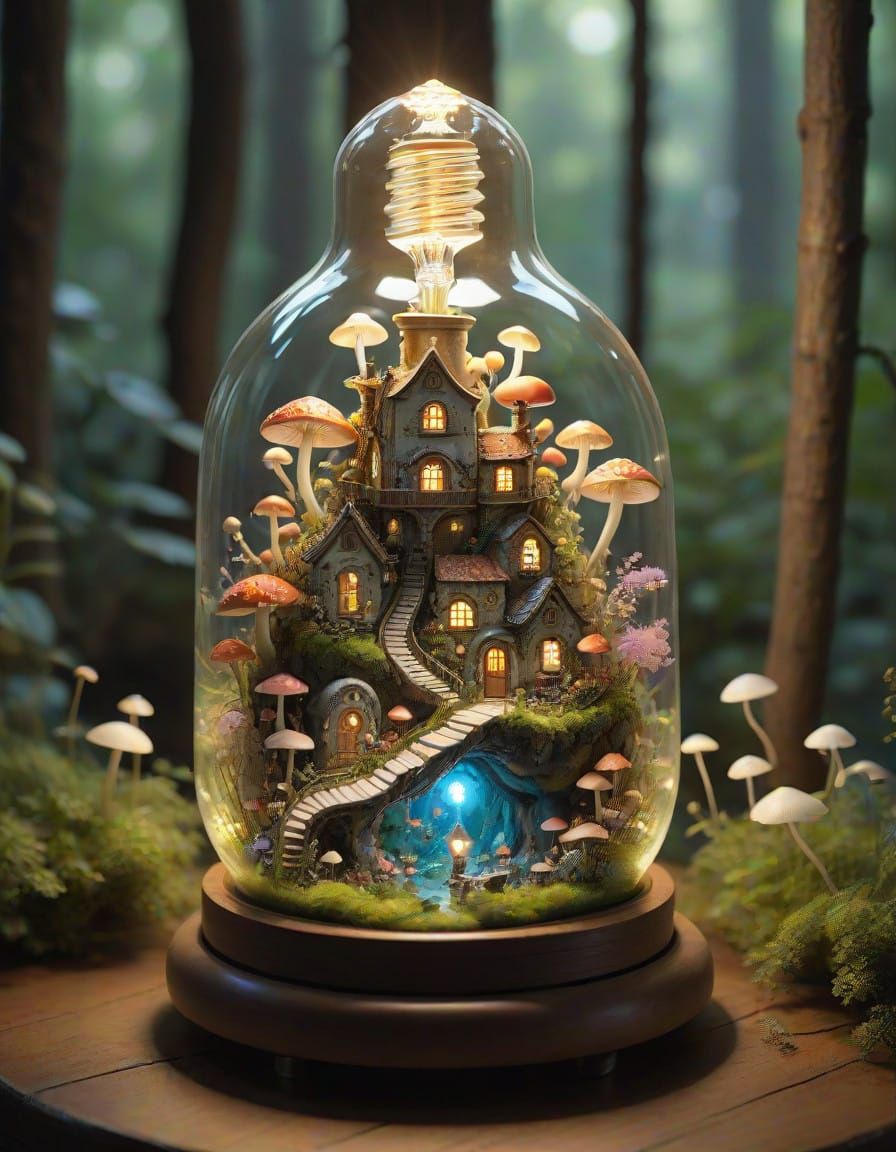 Miniature fantasy world