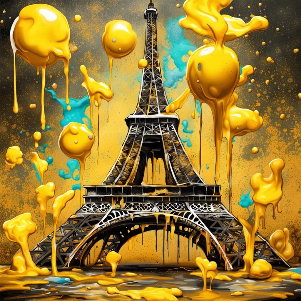 Eiffel Tower in a world of cheese