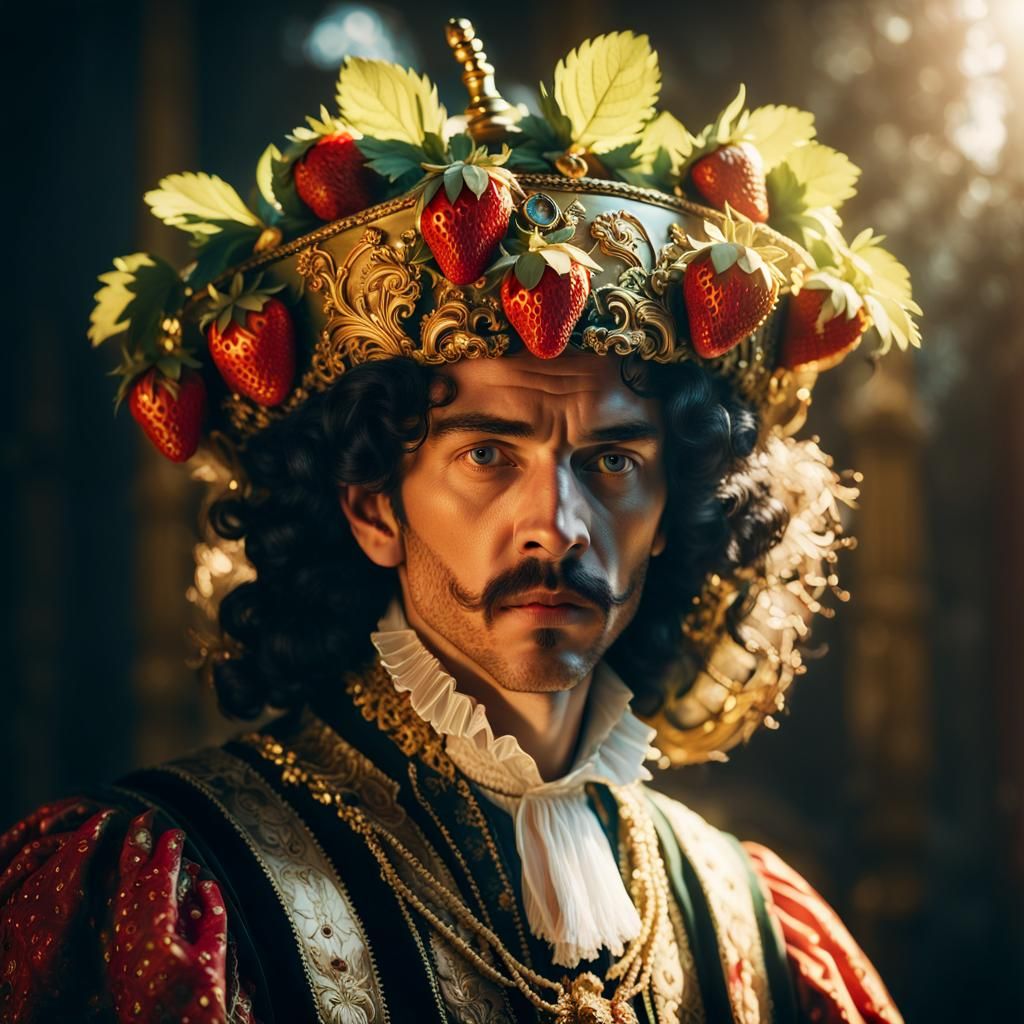 Surreal Baroque Nobleman in Ornate Attire