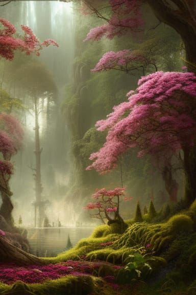 Woodland Fantasy: A Detailed Birthday Cake