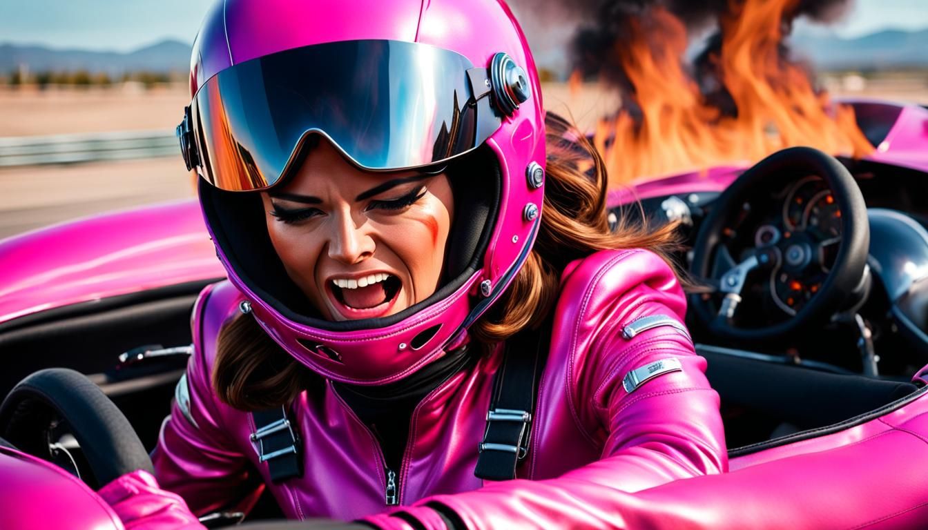 Girl in Flames: A Fiery Racing Accident