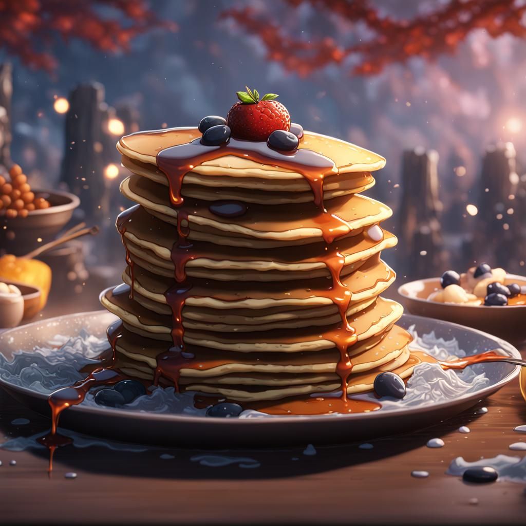 Fantastical Anime Pancake Concept Art