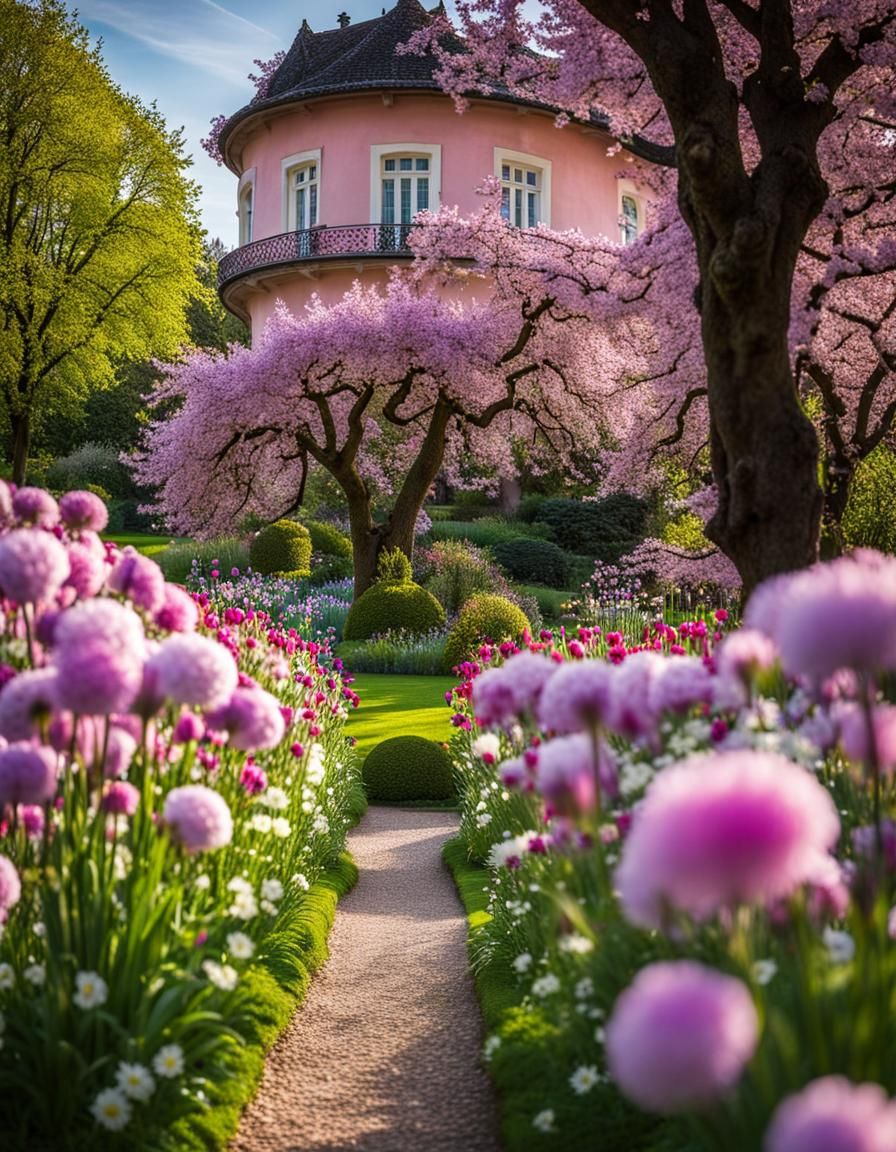 Enchanting Princess in Fairy Tale Forest, Watercolor Style