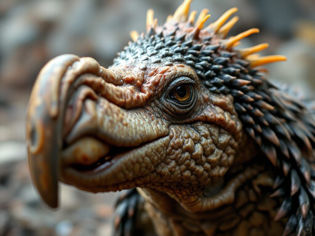 Hyperrealistic Portrait of a Prehistoric Platypus