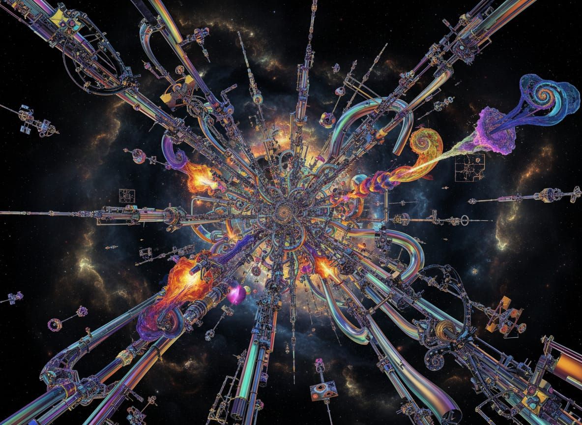 cyberhybridism circuitry assemblage  cyborgs neural holograp...