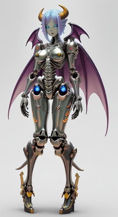 Rainbow Slime Chimera Girl in Outer Space