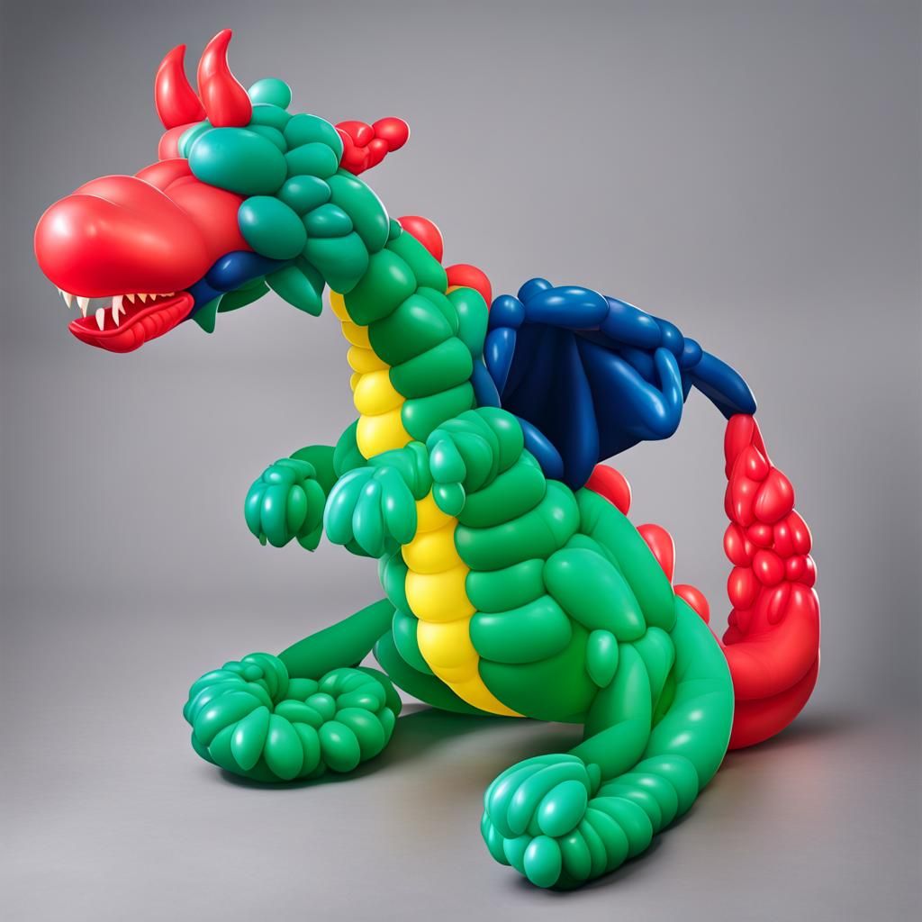 Inflatable Dragon Breathing Rubber