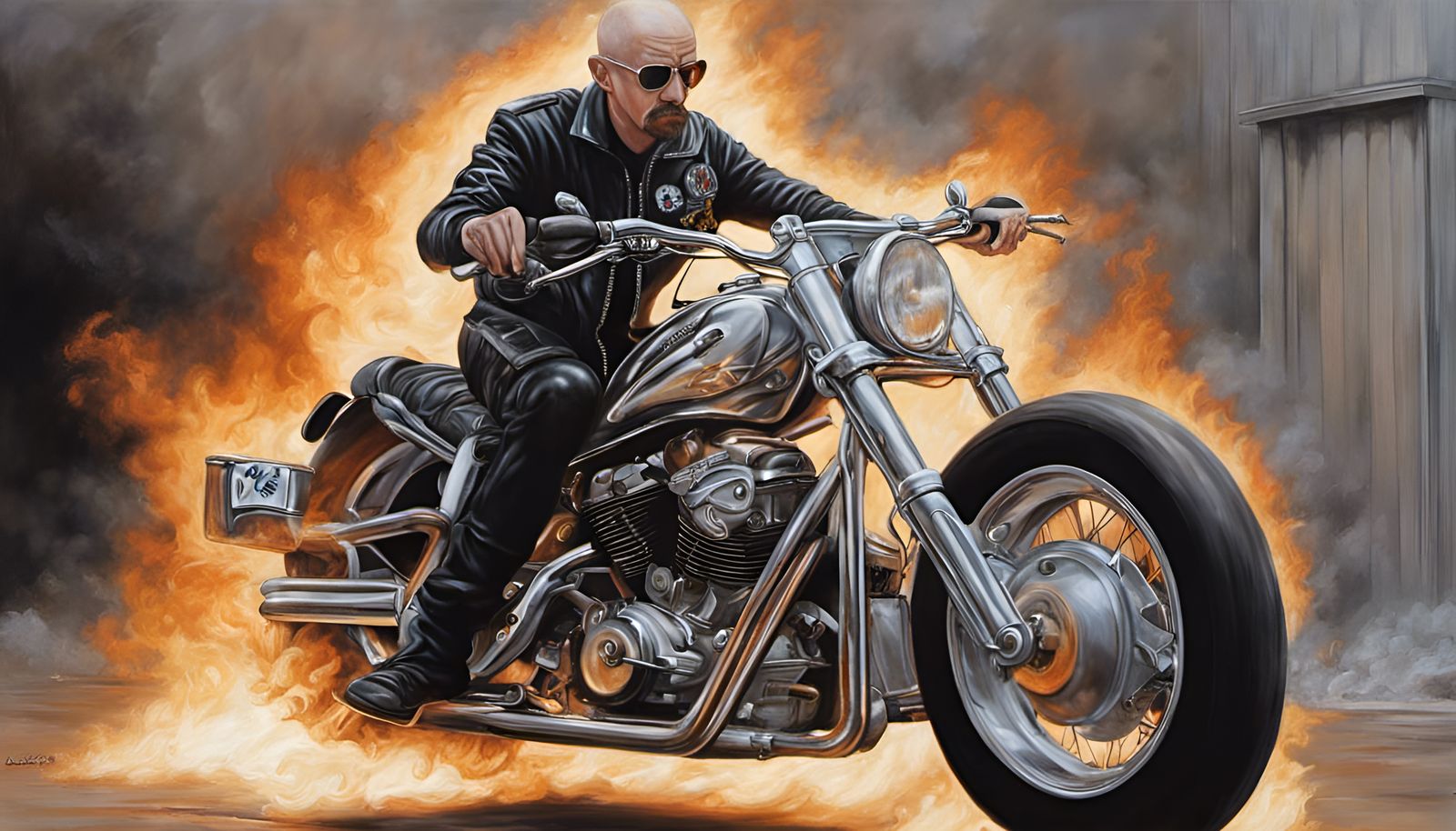 The Painkiller on his Metal Monster