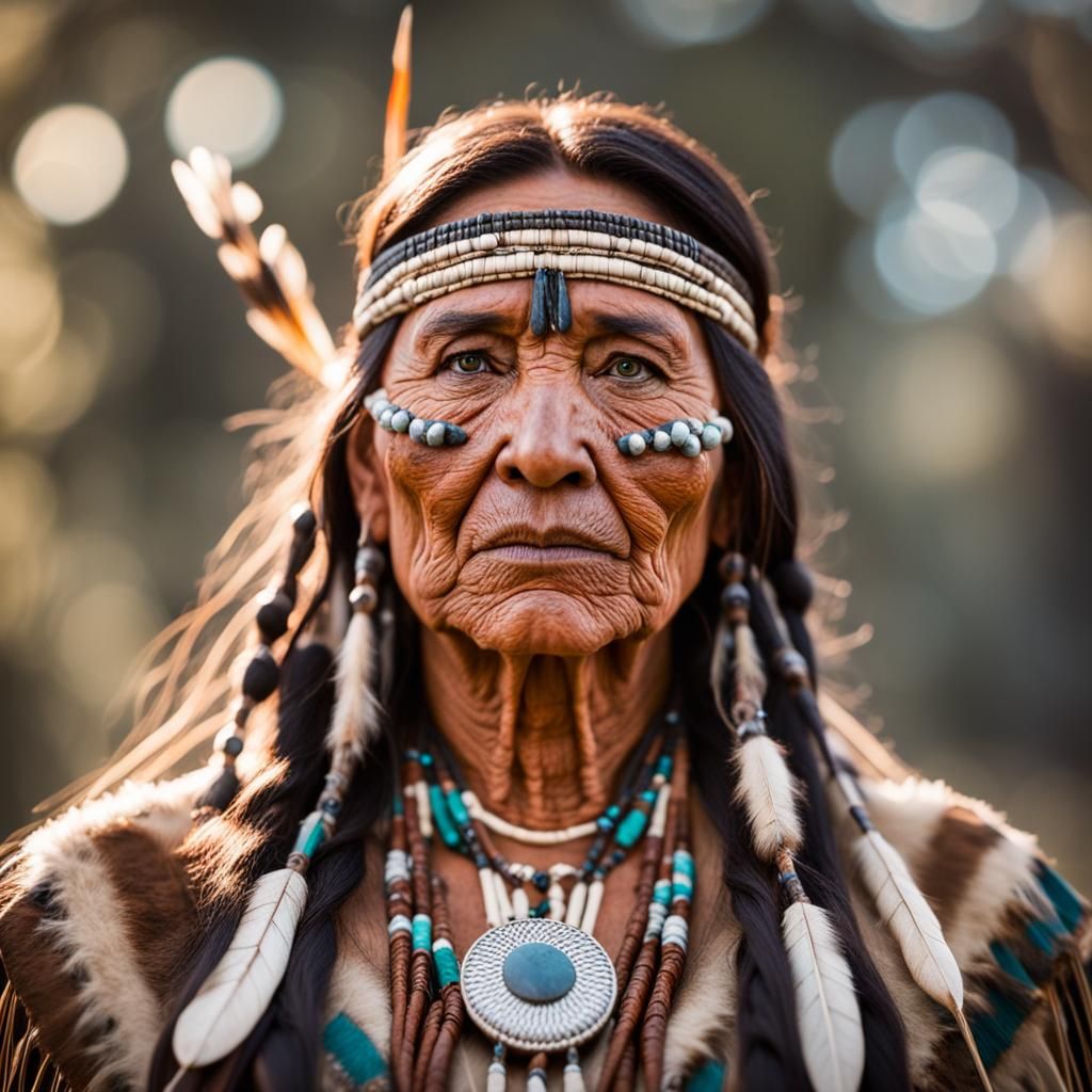 Native American medicine woman