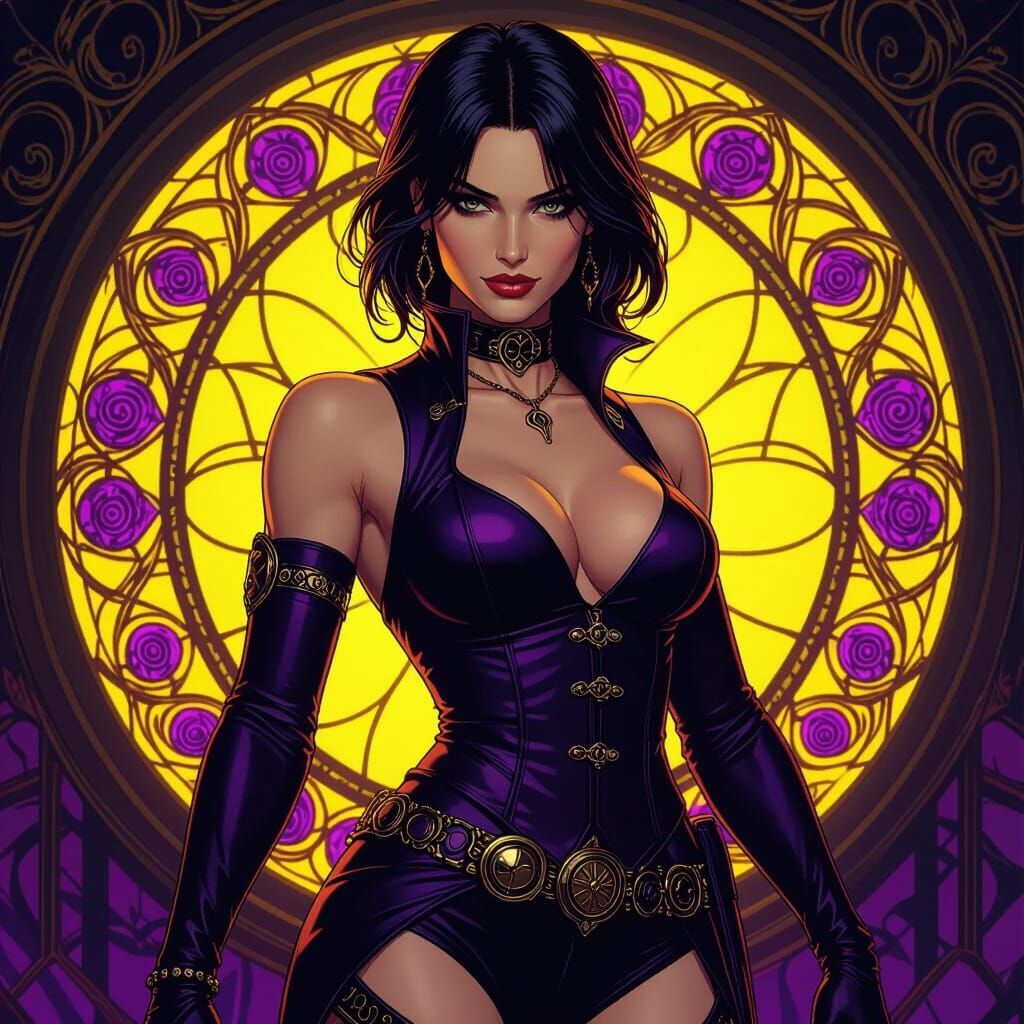 Heroic Maxine Caulfield in Dark Fantasy Art