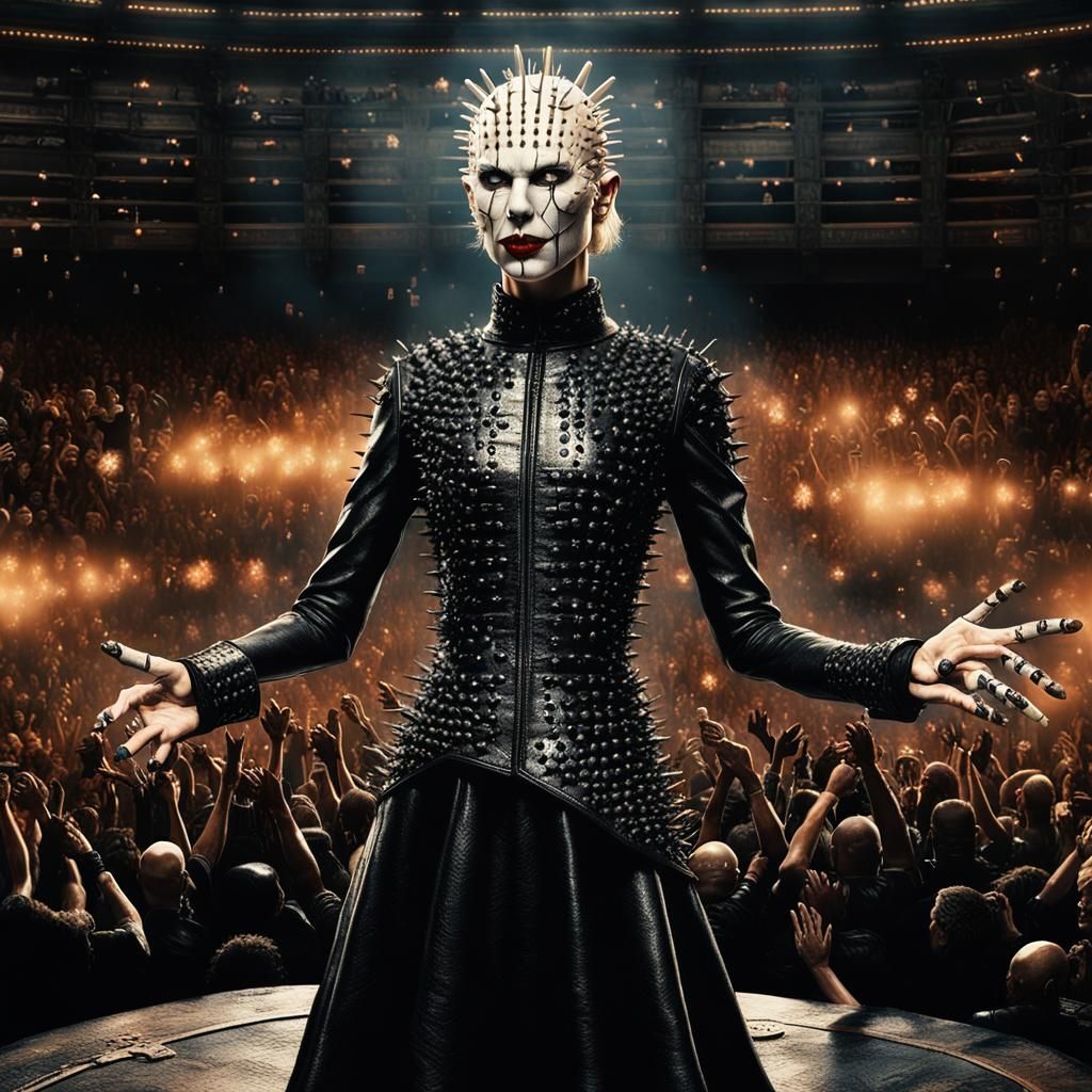 Taylor Swift as Pinhead on Concert Stage