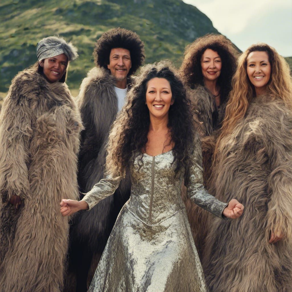 Energetic Female Funk Band Album Cover Photography