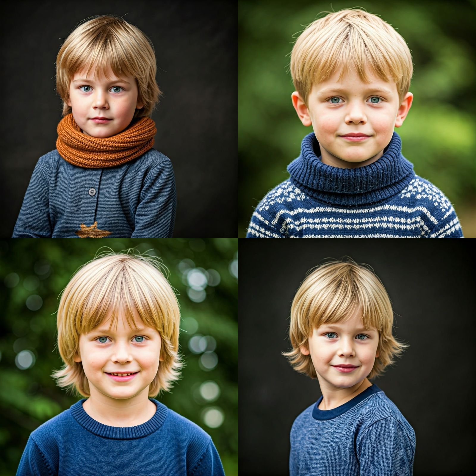 Dutch Blonde Boy in Cap
