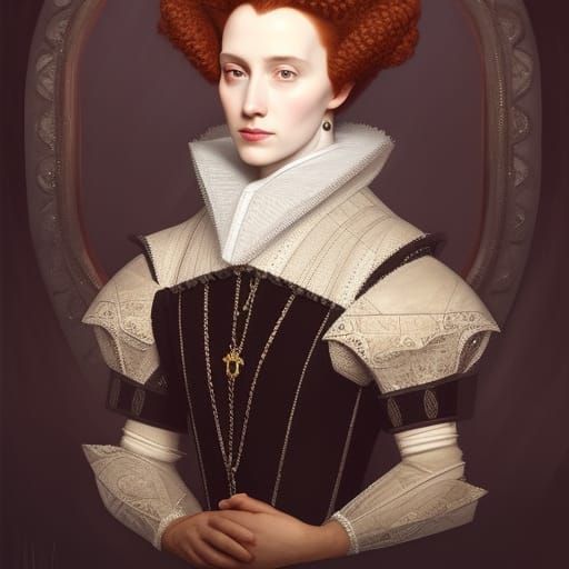 Detailed Portrait of Mary, Queen of Scots