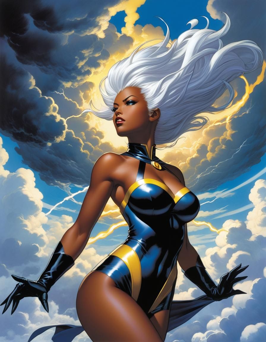 Storm Summons Thunderclouds: Comic Book Art