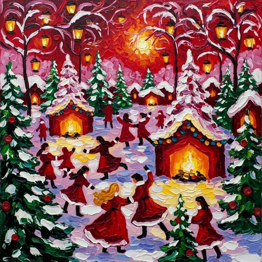 Crimson Yuletide High Fantasy Joyful Whimsy