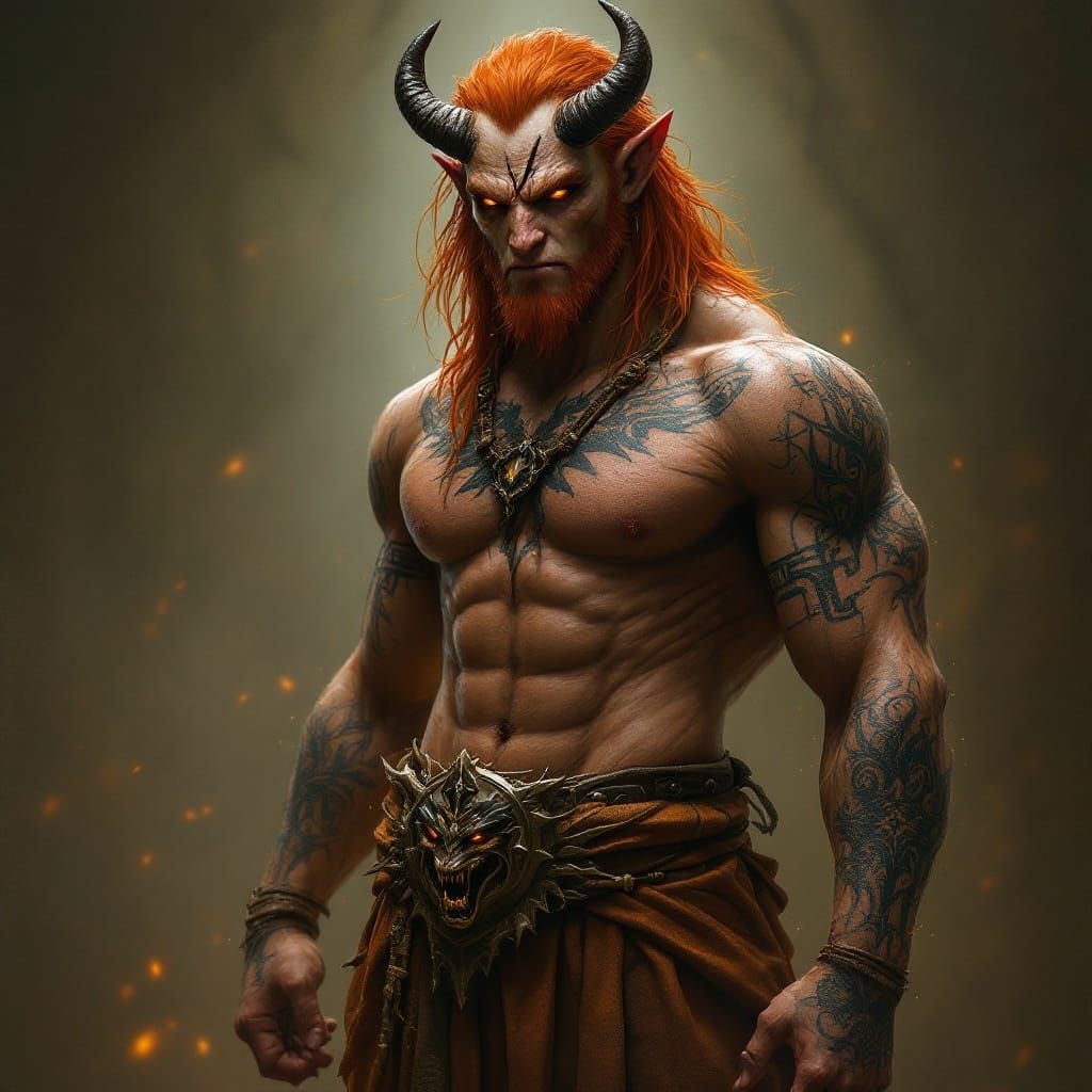 Demonic Warrior Karrašok Stands Tall