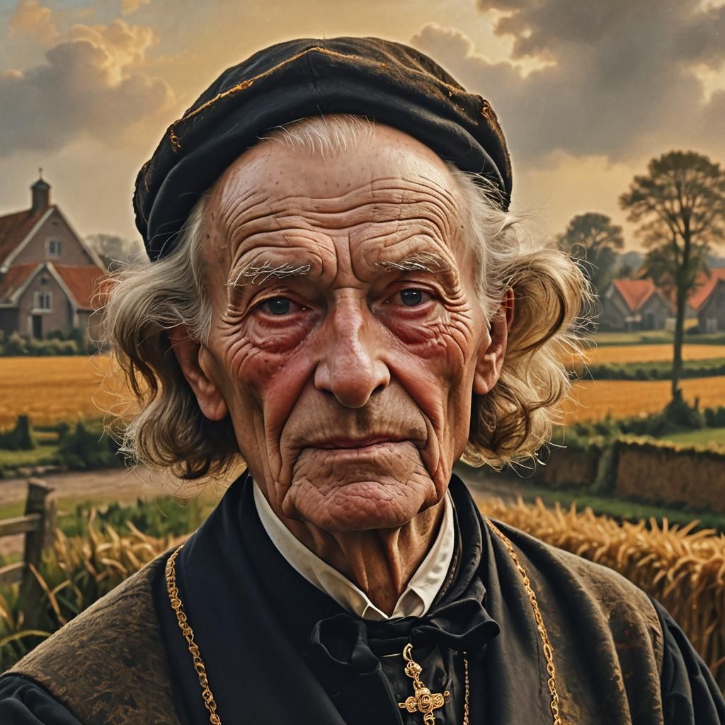 Dutch Masters Portrait of Elderly Man