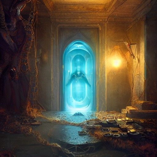 Sinister Time Portal Appears Unexpectedly as Academic Art