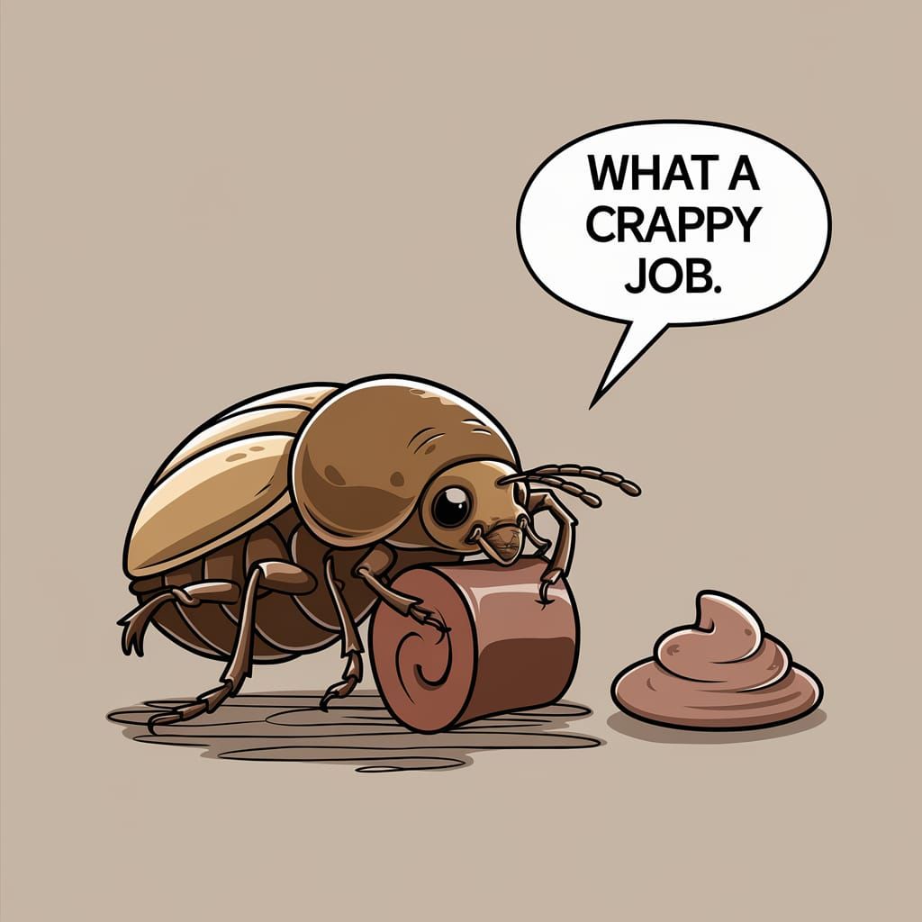 Sad Dung Beetle's Existential Crisis