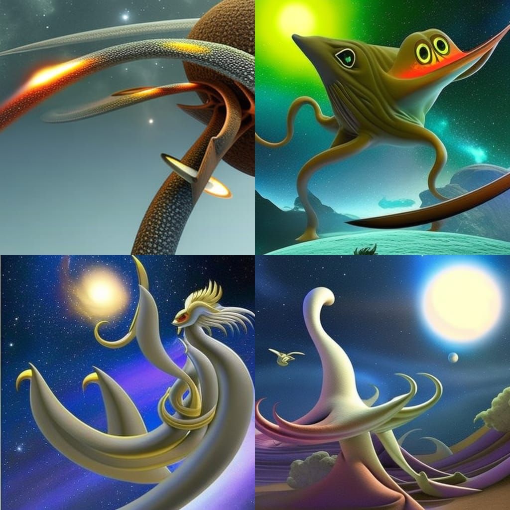 Otherworldly Tentacled Creature Dominating Planets