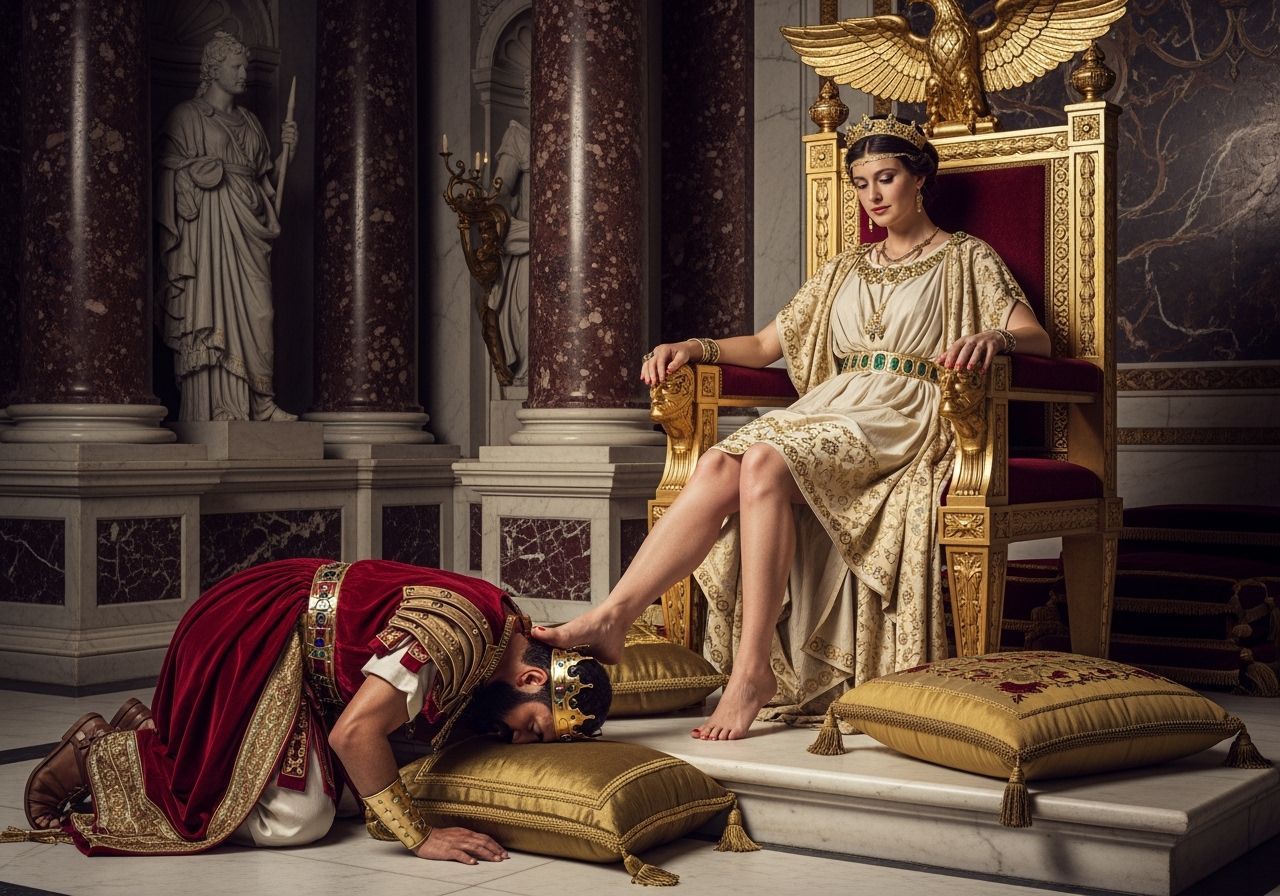 Empress Messalina's Contempt: A Baroque Depiction