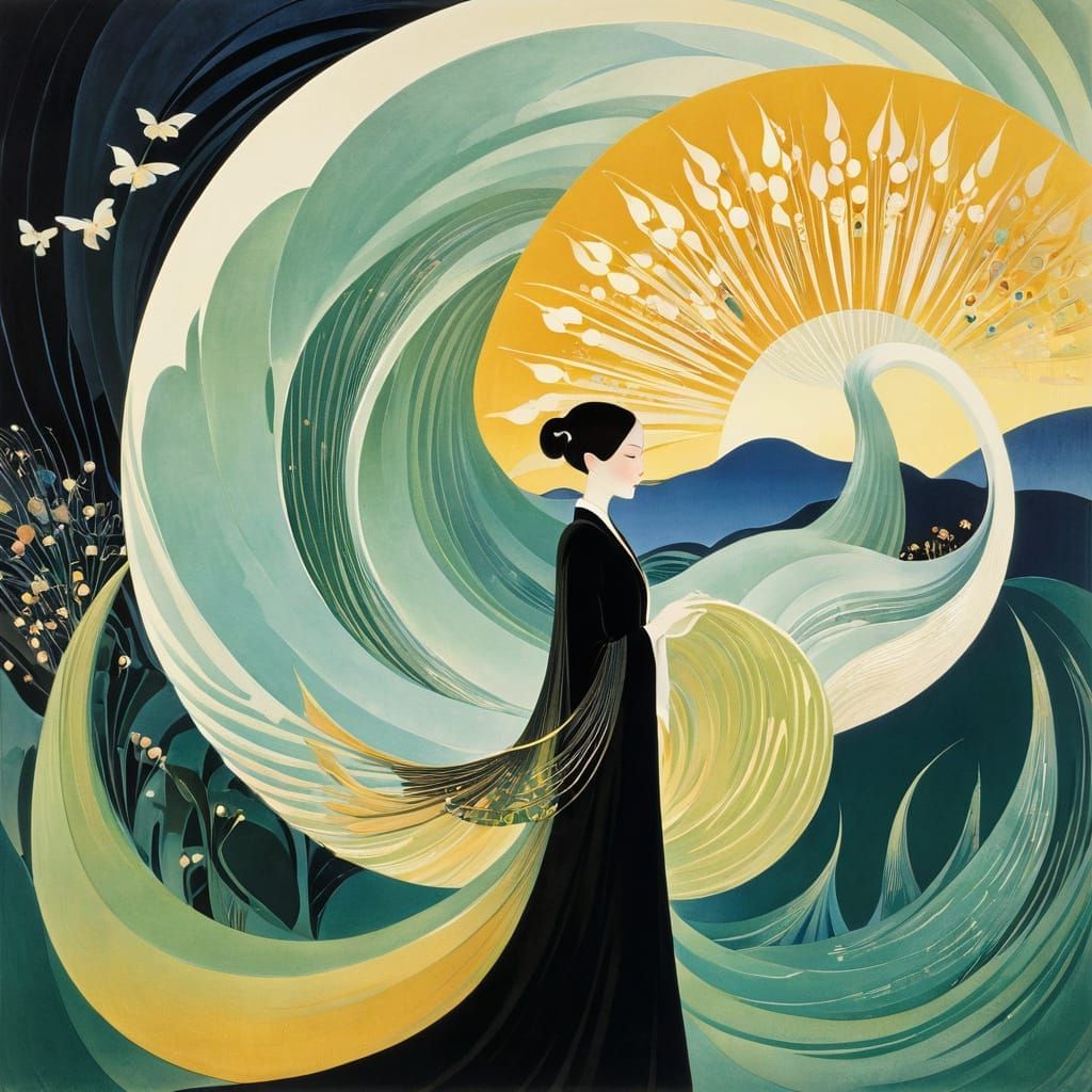 Botanical Fantasy Inspired by Art Nouveau Illustrators