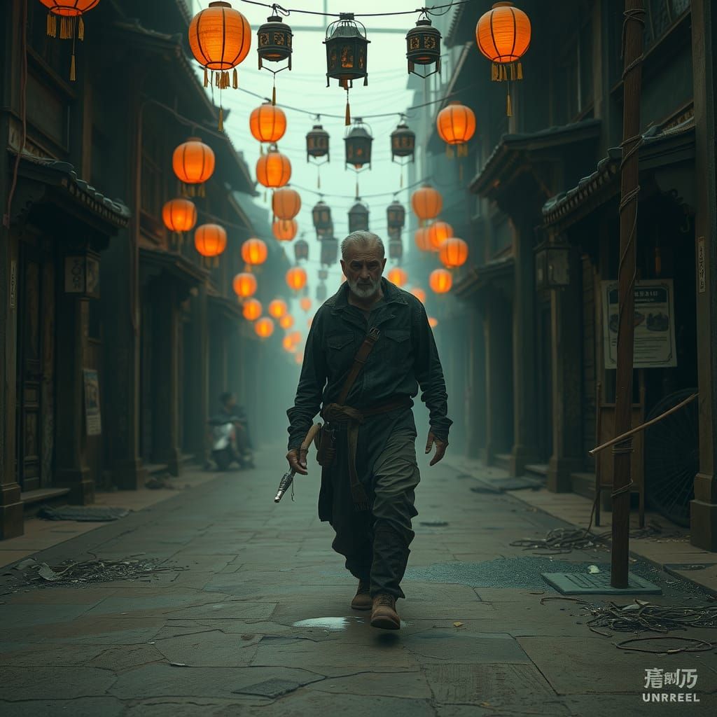 Foreboding Figure in Mythic Street