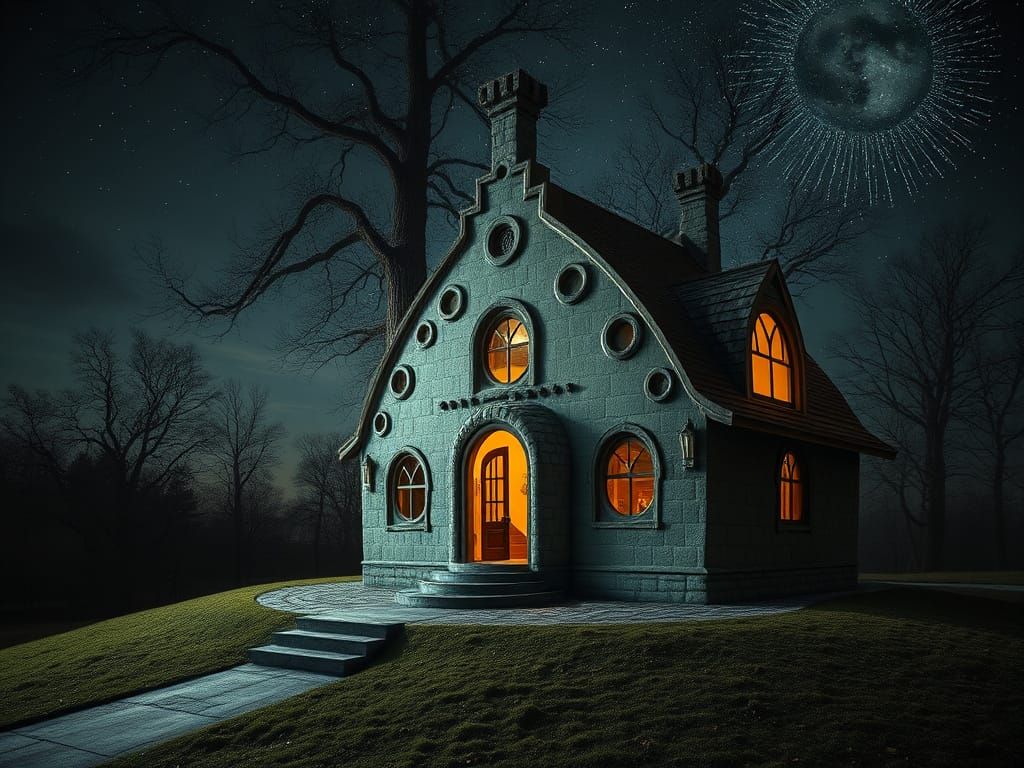 Surreal Lissajous Curves and Ammonite Shell House