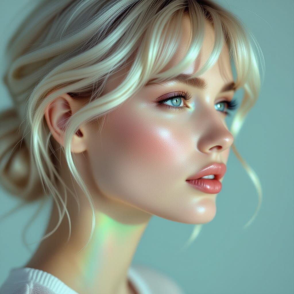 Rainbow Glow Portrait Inspired by Crewdson