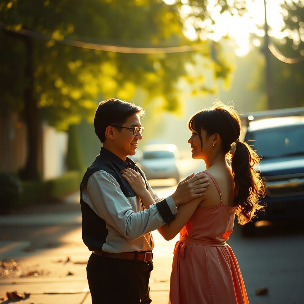 Ethereal Moment of Kindness Frozen in Time