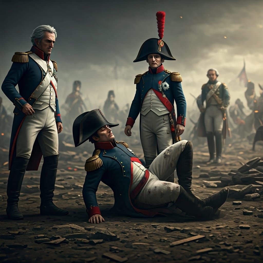 Napoleon's Defeat at Waterloo: Epic 3D Render