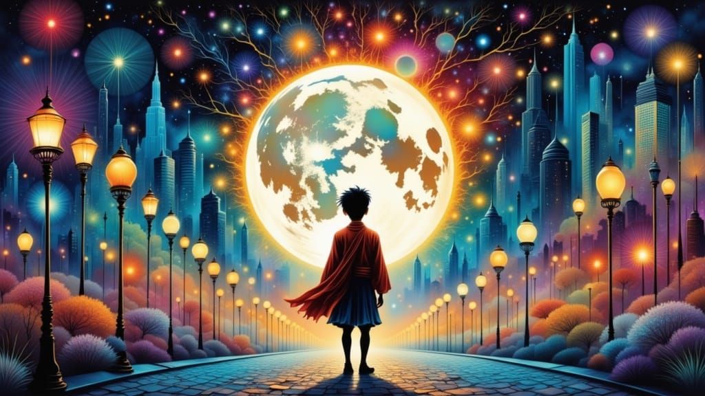 <lora:mystic flux:1.0> <lora:Psychopomp:1.0> <lora:PR AlcoholWCGlass:1.0> I dream of isekai, a portal  from a city stree...