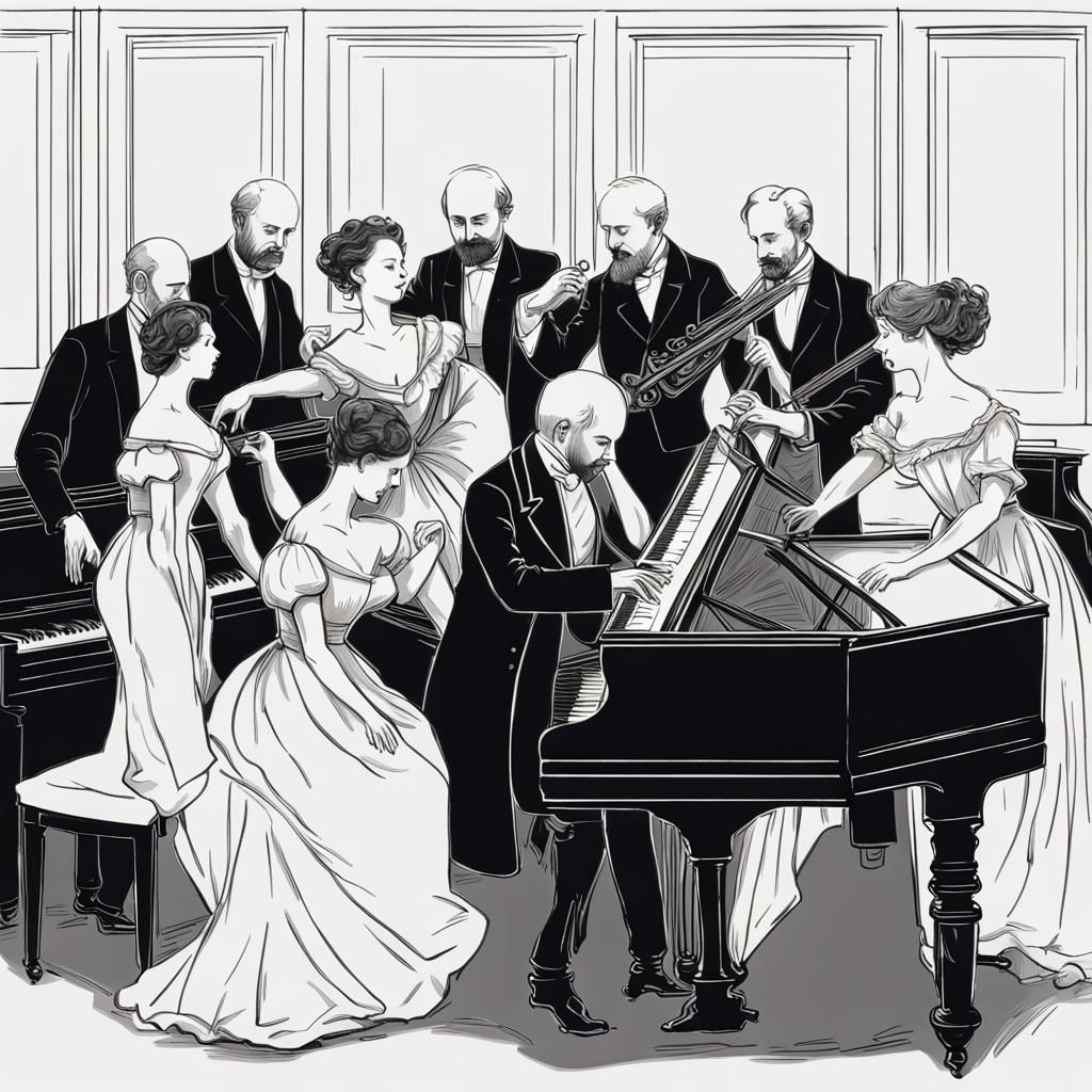 Tchaikovsky Plays Piano as Russians Dance
