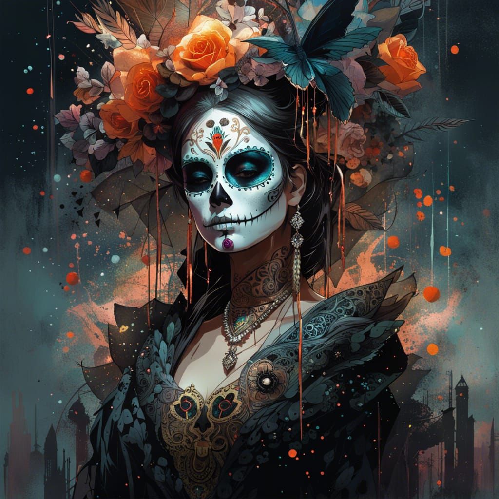 Day of the Dead Fantasy with Shiny Aura