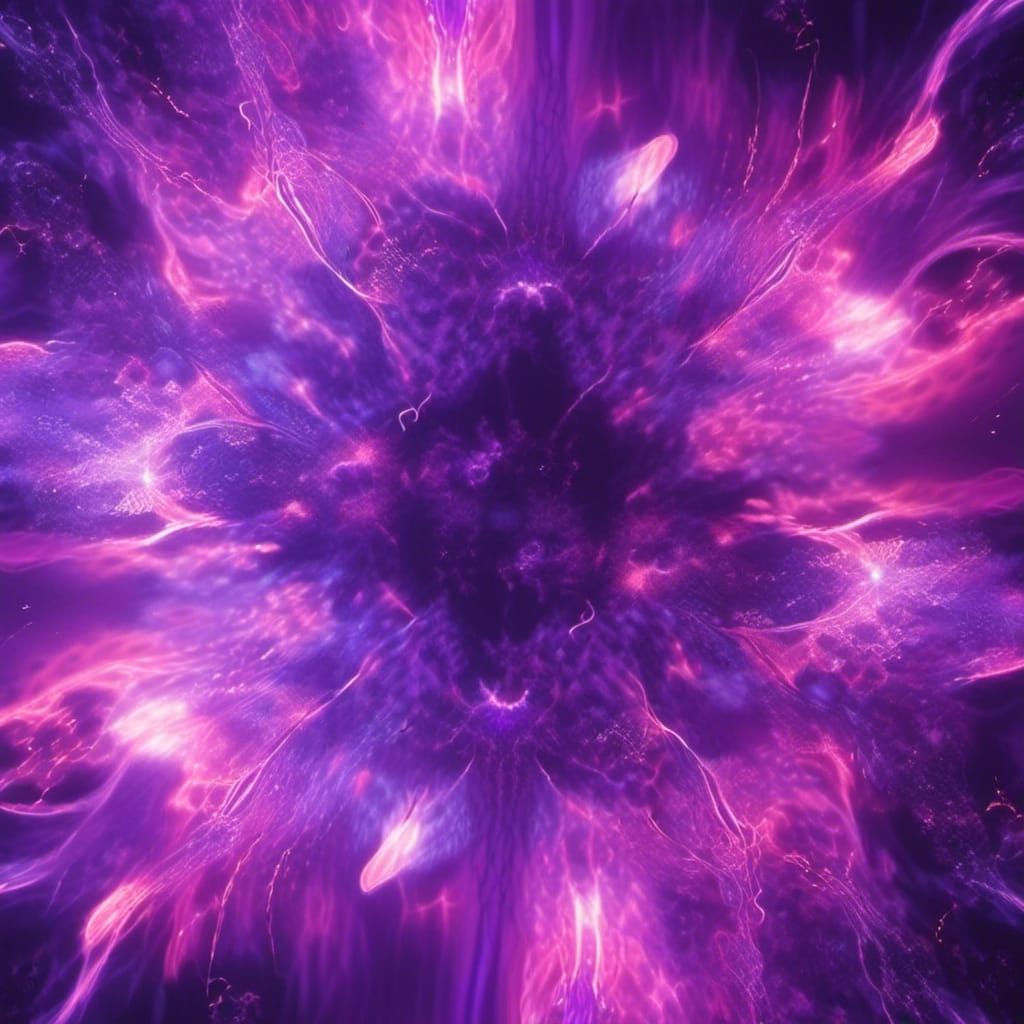 Violet Flame Dreamcore Fantasy Art