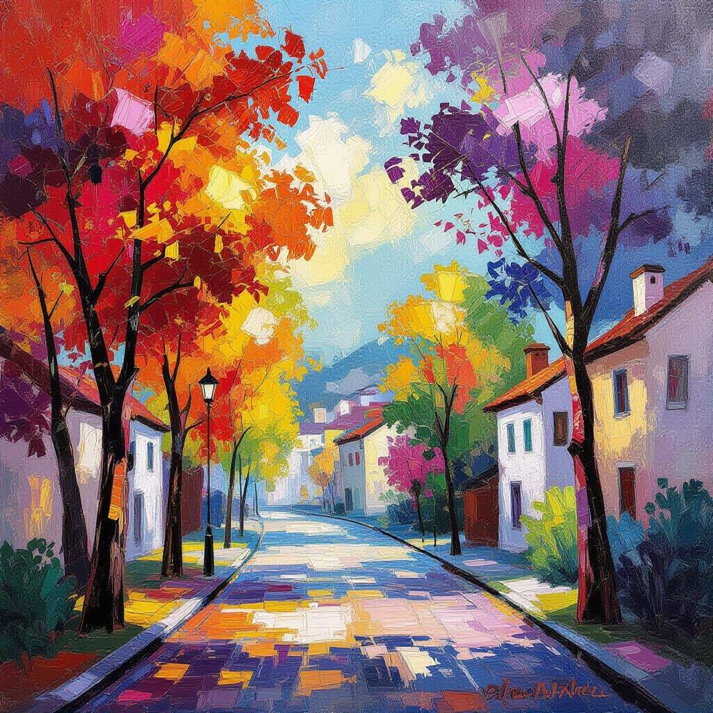 Emotional Landscape as a Vibrant Painting