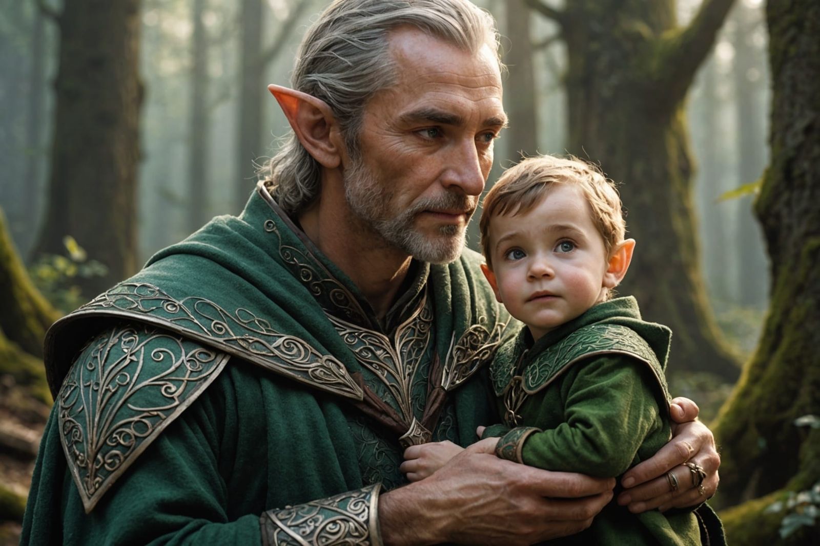 Elven Father's Love: A Portrait of Kinship