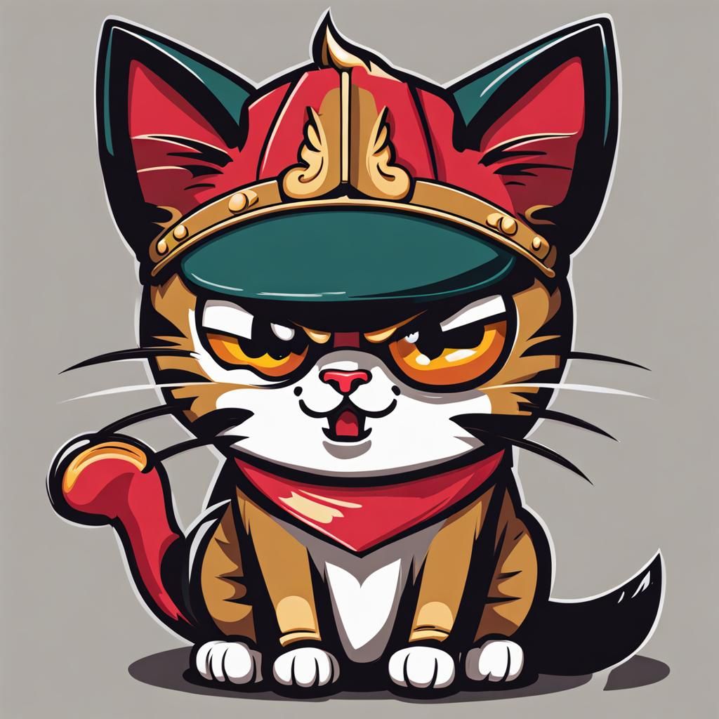 Fierce Feline: An Angry Cat Portrait